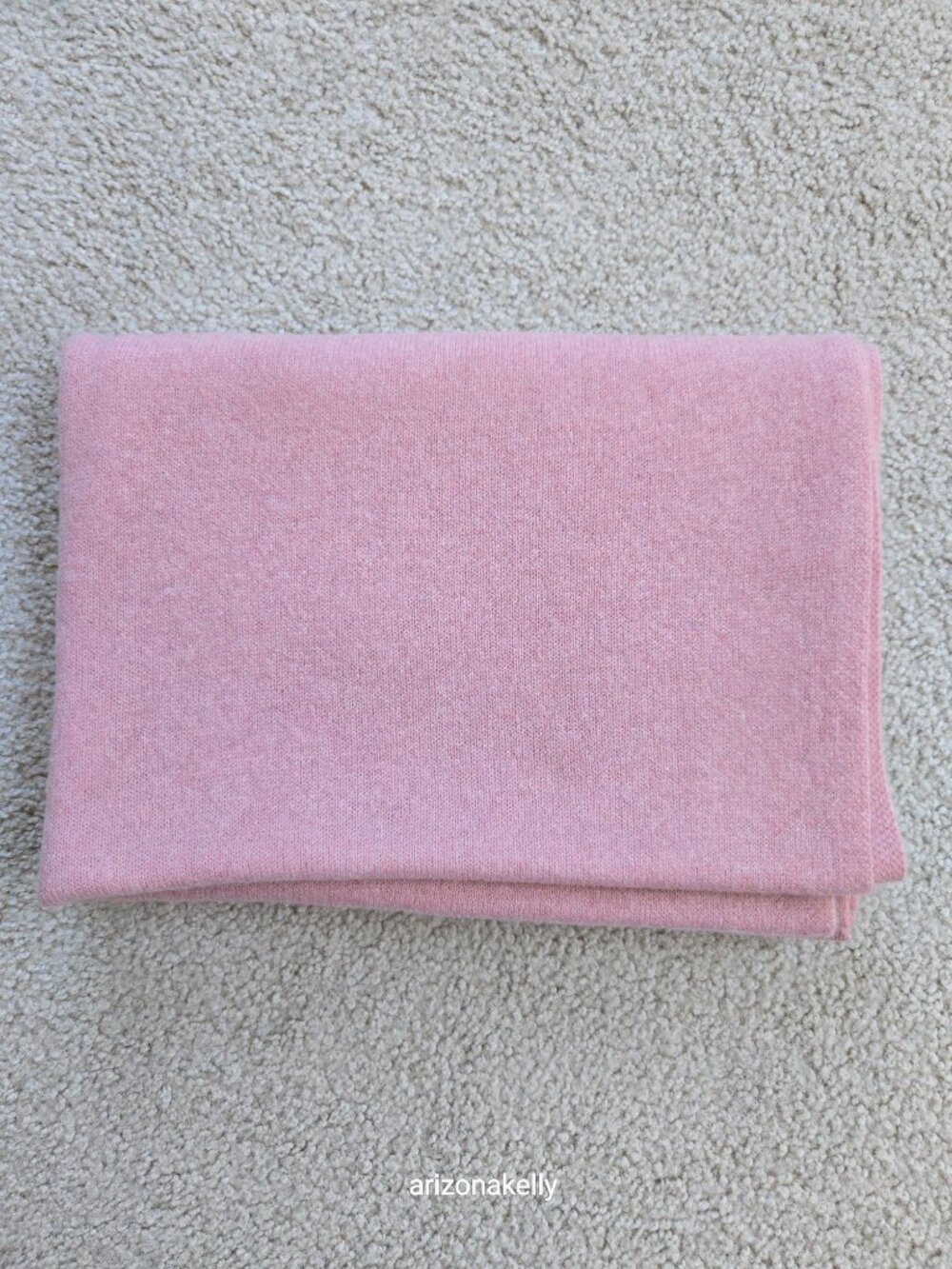 NWOT Cashmere Knit Scarf Pink - Picture 13 of 14